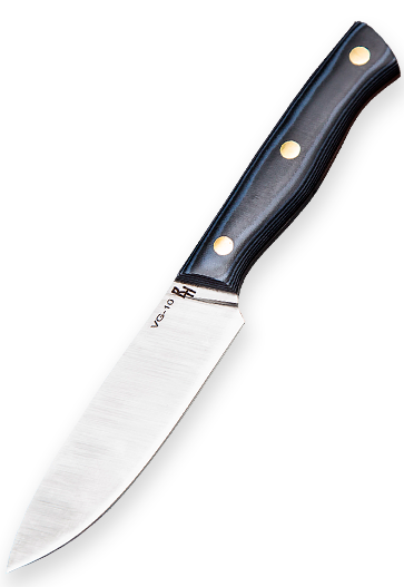 Фото ножа Кухонный Овощной из стали Vg-10 — 258, сталь vg-10, микарта